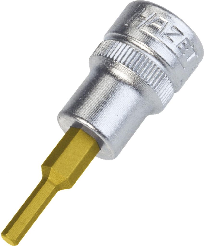 Hazet Schraubendreher-Steckschlüsseleinsatz 3/8 (10 mm) Vierkant hohl, Innen Sechskant Profil, SW 1/8