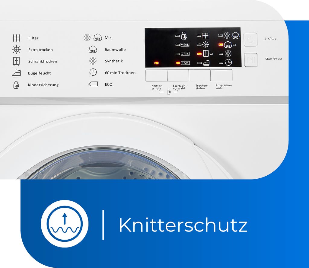 exquisit Ablufttrockner TAE 70-3, 7 kg Produktbild 4