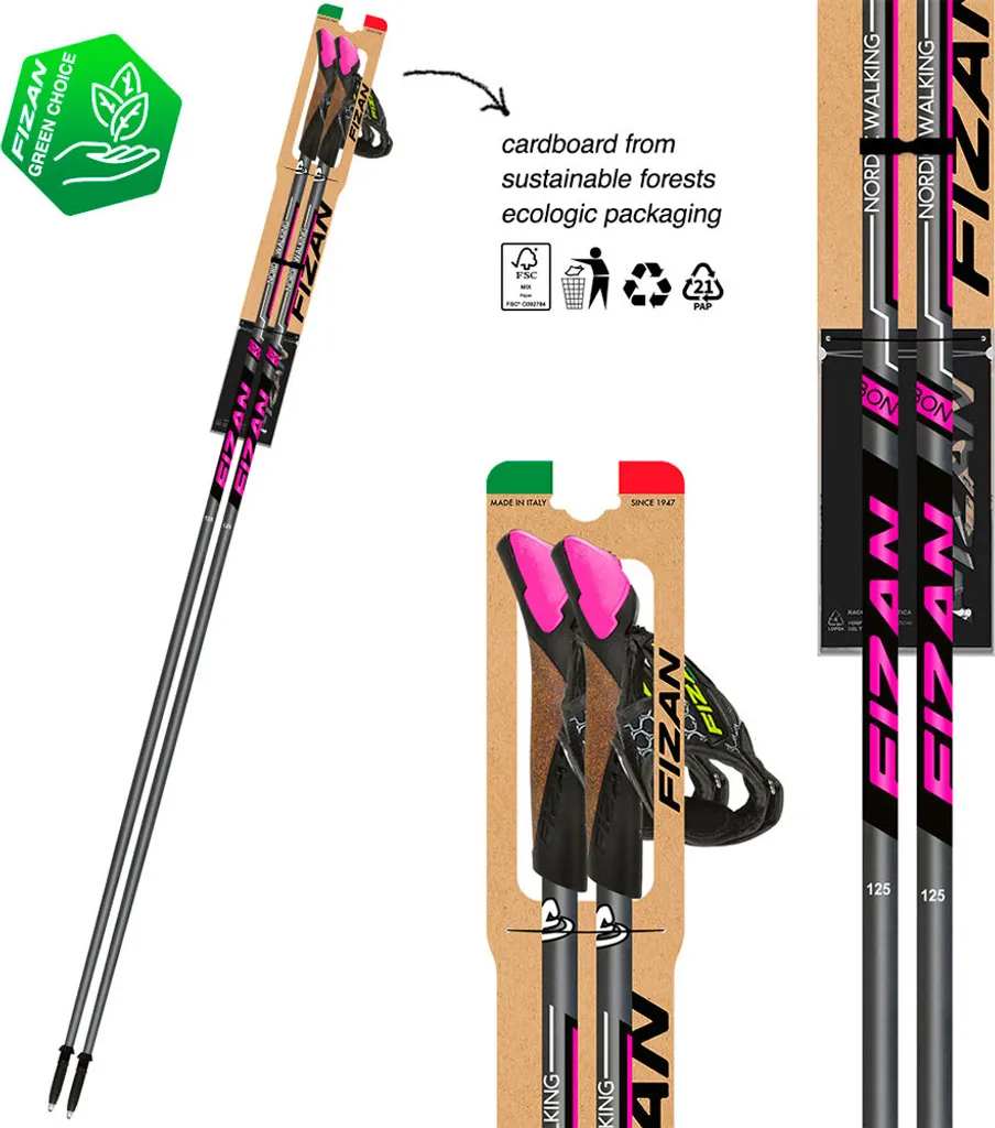 Bâtons de trail Fizan Runner argent 120 cm - Performance et Légèreté
