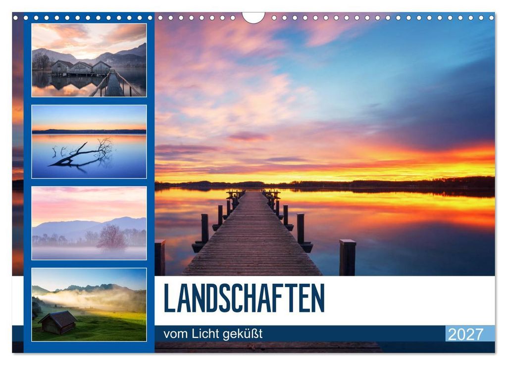 Landschaften vom Licht geküßt (Wandkalender 2027 DIN A3 quer), CALVENDO Monatskalender