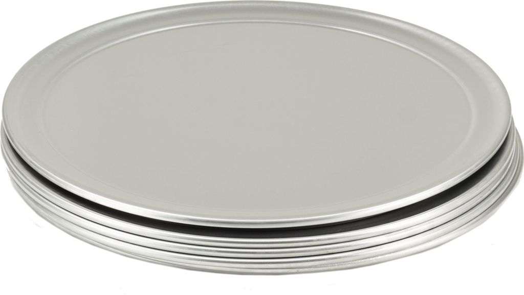 Pizzablech rund aus Aluminium 6 Stück Ø 305 mm Produktbild 