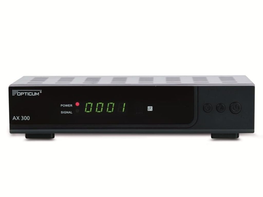 RED OPTICUM DVB-S HDTV-Receiver AX300 plus, schwarz Produktbild 