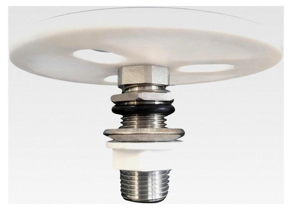 Gläserdusche mit 1/2" Gewinde für Tropfbleche