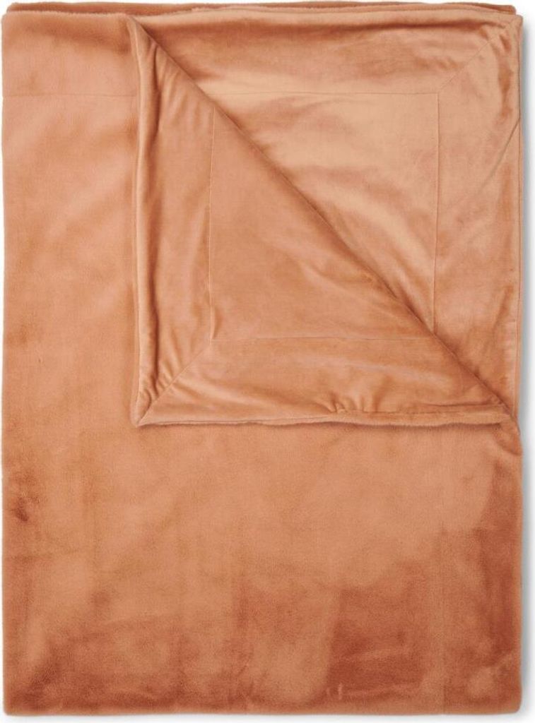 Essenza Plaid Furry Farbe Bright terra Größe 150x200