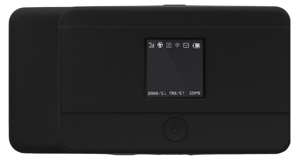 kwmobile Hülle kompatibel mit TP Link M7350 4G Case - Tasche für mobiles WLAN - Router Cover mobiler Hotspot - Wi-Fi Zubehör Schwarz