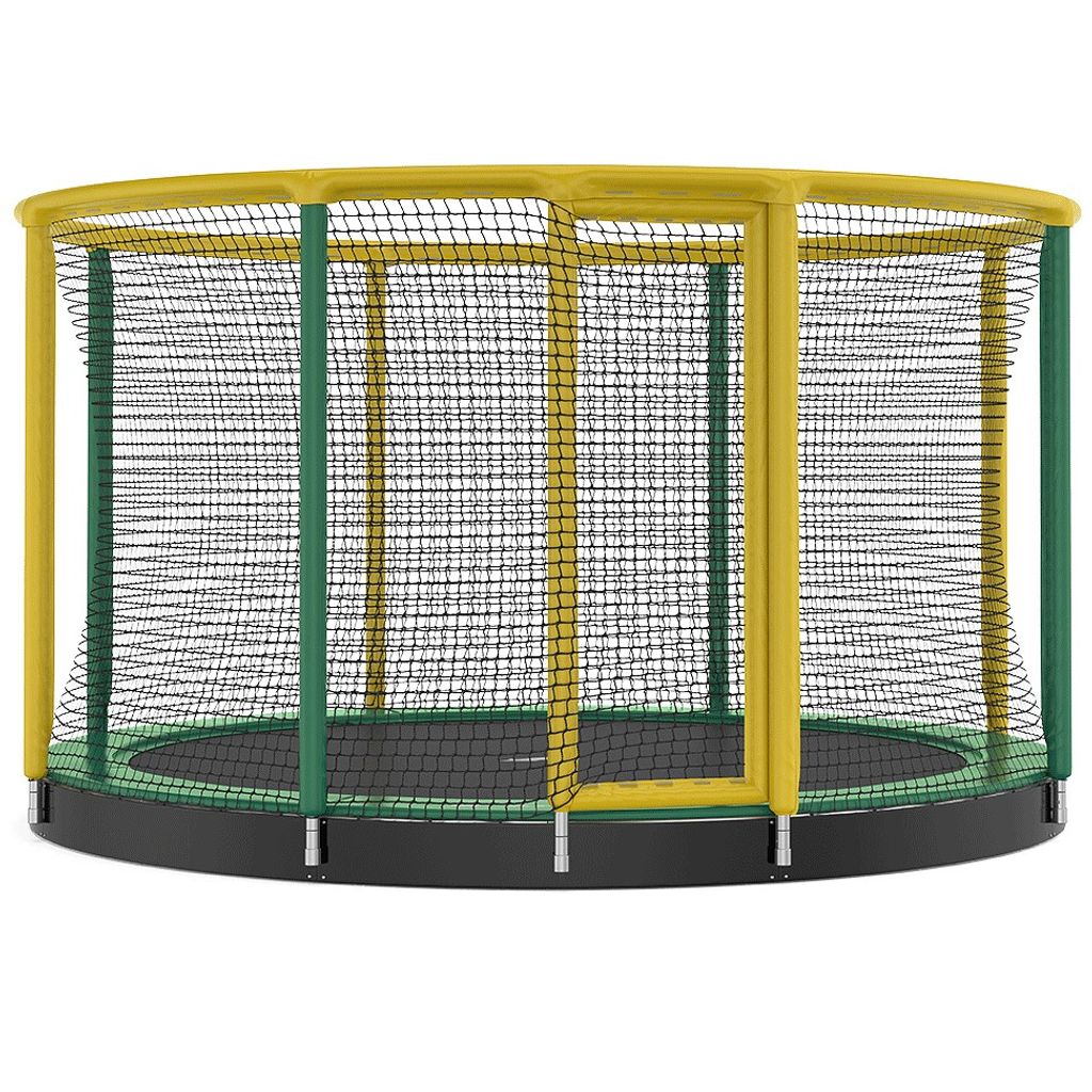 Akrobat Trampolin "Gallus Inground", ø 427 cm, Grau-Schwarz