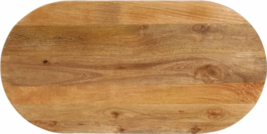 Crea il tuo Tavolo: Piano Ovale in Mango 110x50x2,5 cm DIY Massello
