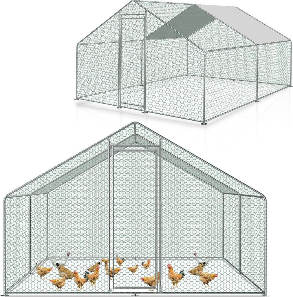 Výběh pro kuřata Venkovní kurník 3x6x2 m Obrázek produktu 