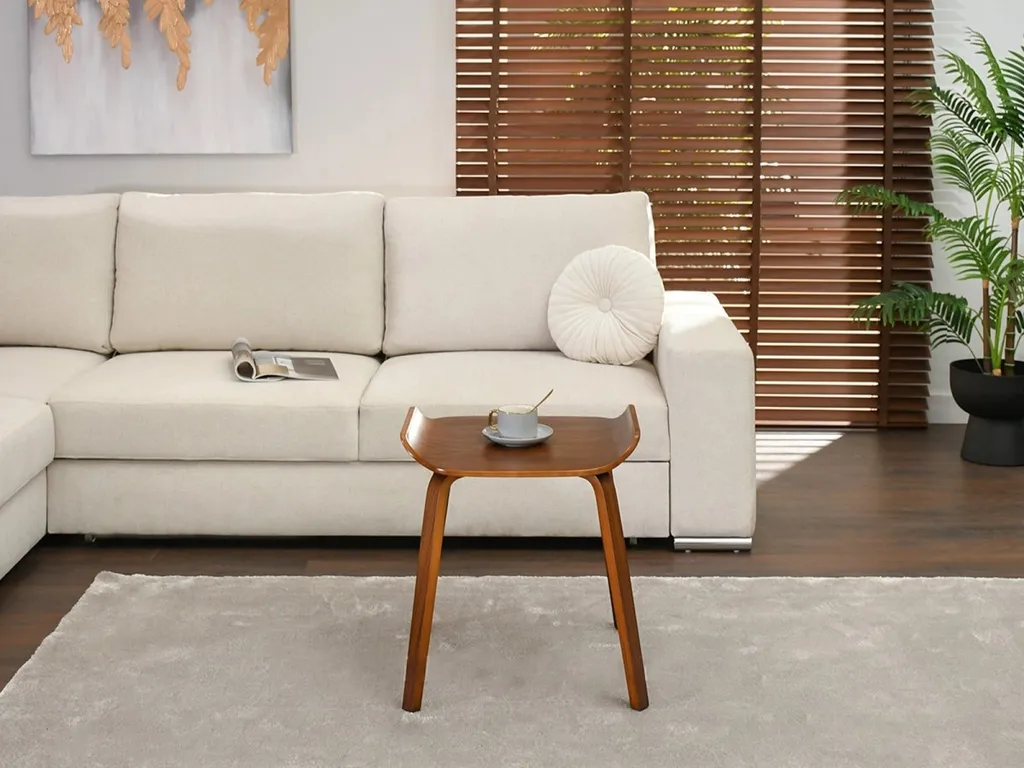 Table d'appoint CHRENO noyer - Gain de place pour petit appartement
