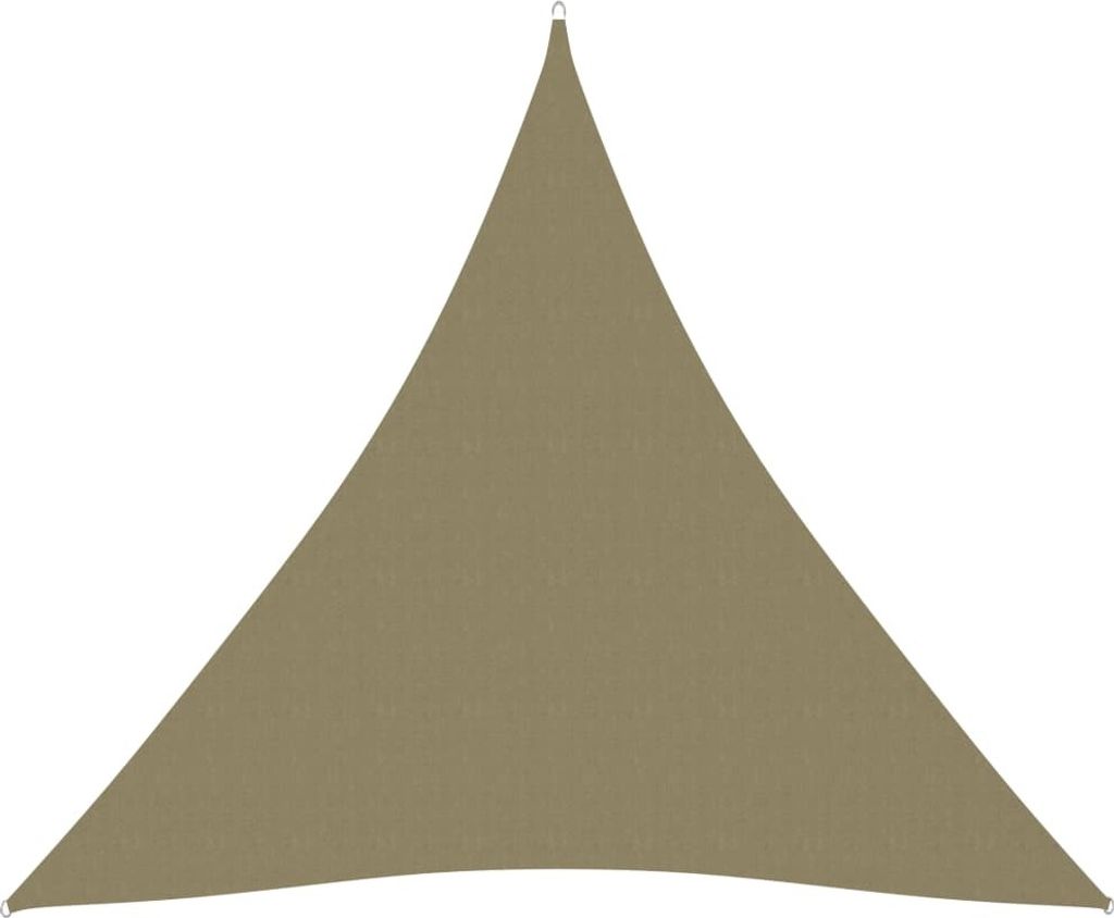 The Living Store Sonnensegel Oxford-Gewebe Dreieckig 6x6x6 m Beige