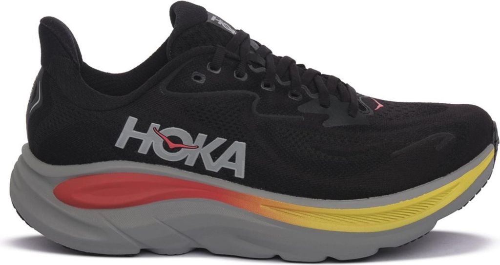 HOKA Clifton 10 - Herren Laufschuhe Running Schuhe Schwarz 1162030-BKGL , EU 47 1/3 US 12.5