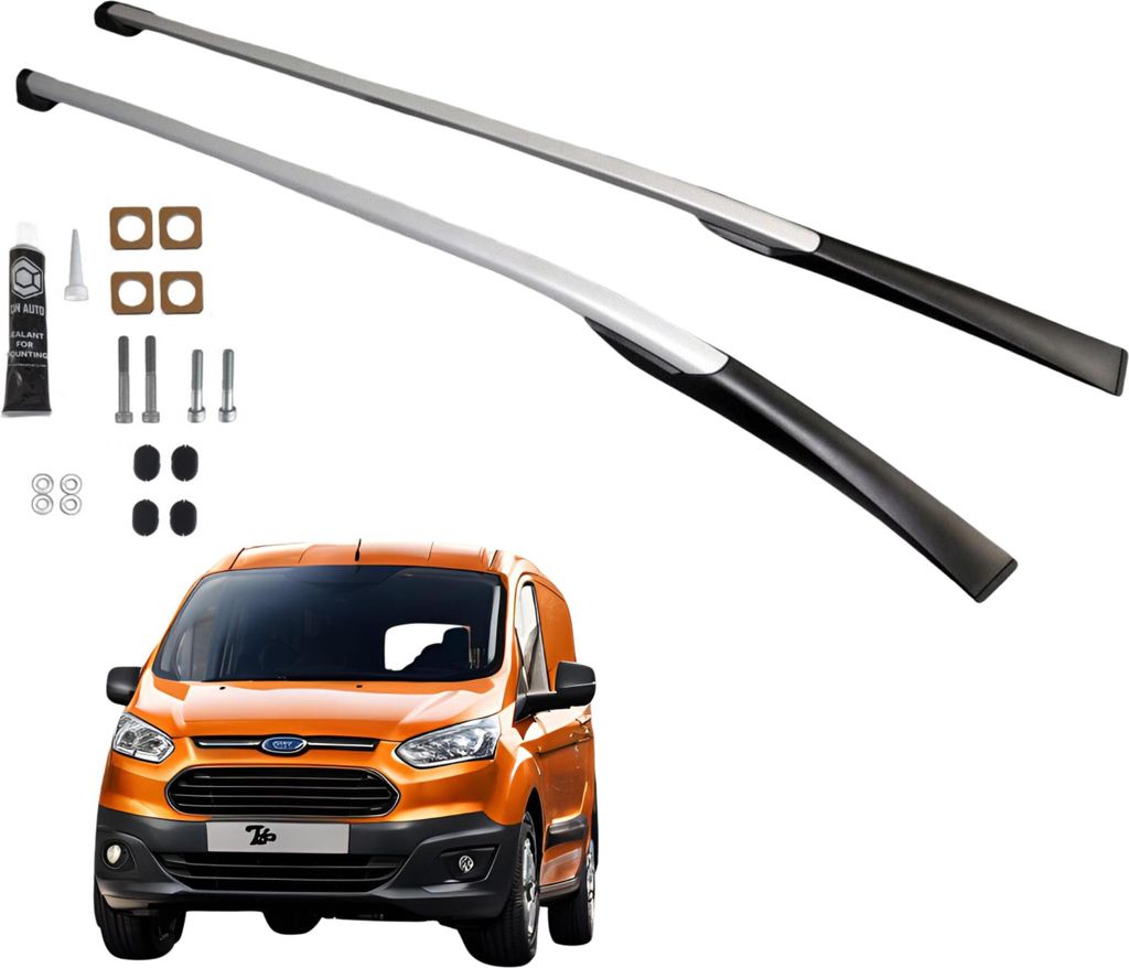 Ford Transit Courier Dachreling 2014-2023 Aluminium Produktbild 
