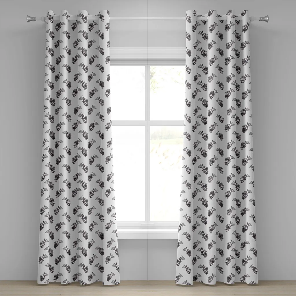 Rideau de Salon Design Weinberg Paire de Voilages Occultants 280x245cm