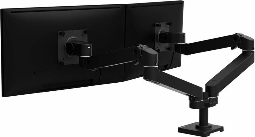 Ergotron LX Pro Monitor Tischhalterung - für 2 LCD-Displays - nebeneinander - Schwarz