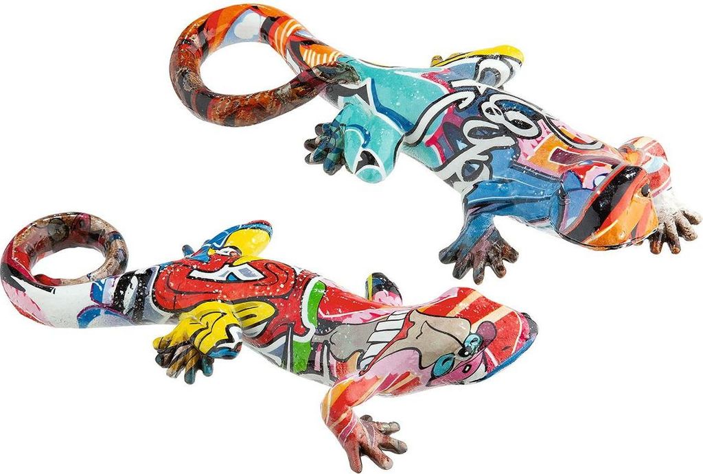 Casablanca Figur, Gecko, "Street Art", Graffiti, Kunstharz, Produktbild 