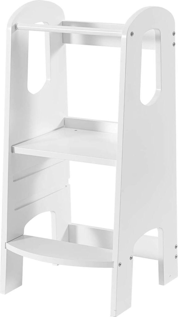 Rebecca Mobili Montessori-Turm Siris 86x41x38 MDF Weiß Skandinavisch