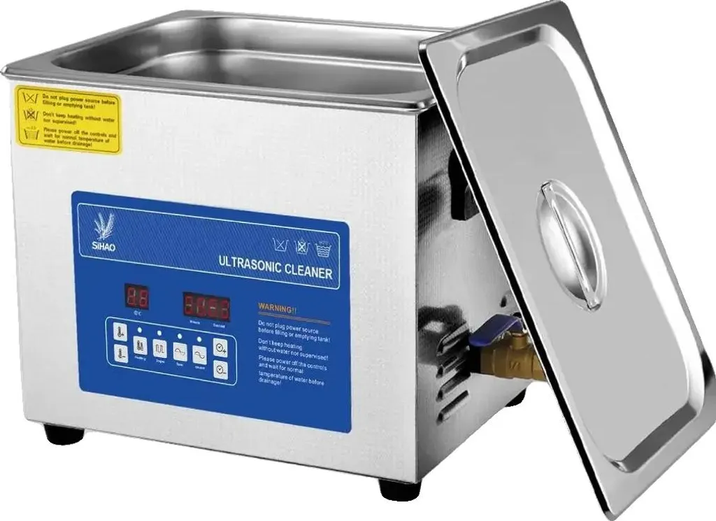 Nettoyeur ultrason haute capacité 15L température modulable bleu