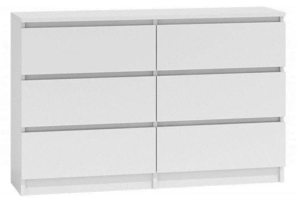 Topeshop M6 120 BIEL 2X3, Biela, 6 zásuvka/zásuviek, Obrázok produktu 