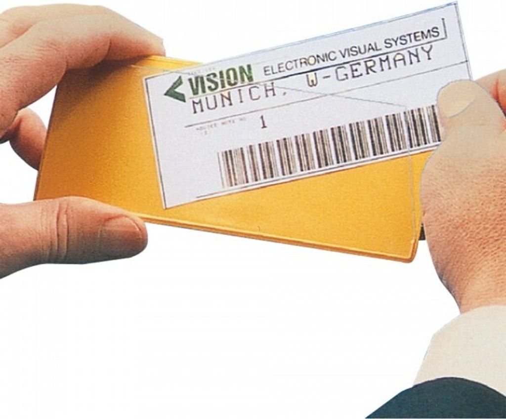 Etiketten für coroset Etikettenhalter, weiß, Papier, 88x25mm, 20/Bogen, 10 B...