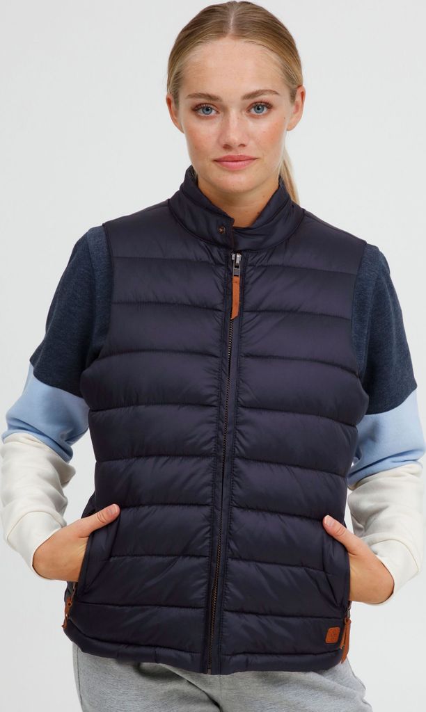 OXMO OXCamilla Damen Weste Steppweste Outdoor Weste mit Stehkragen