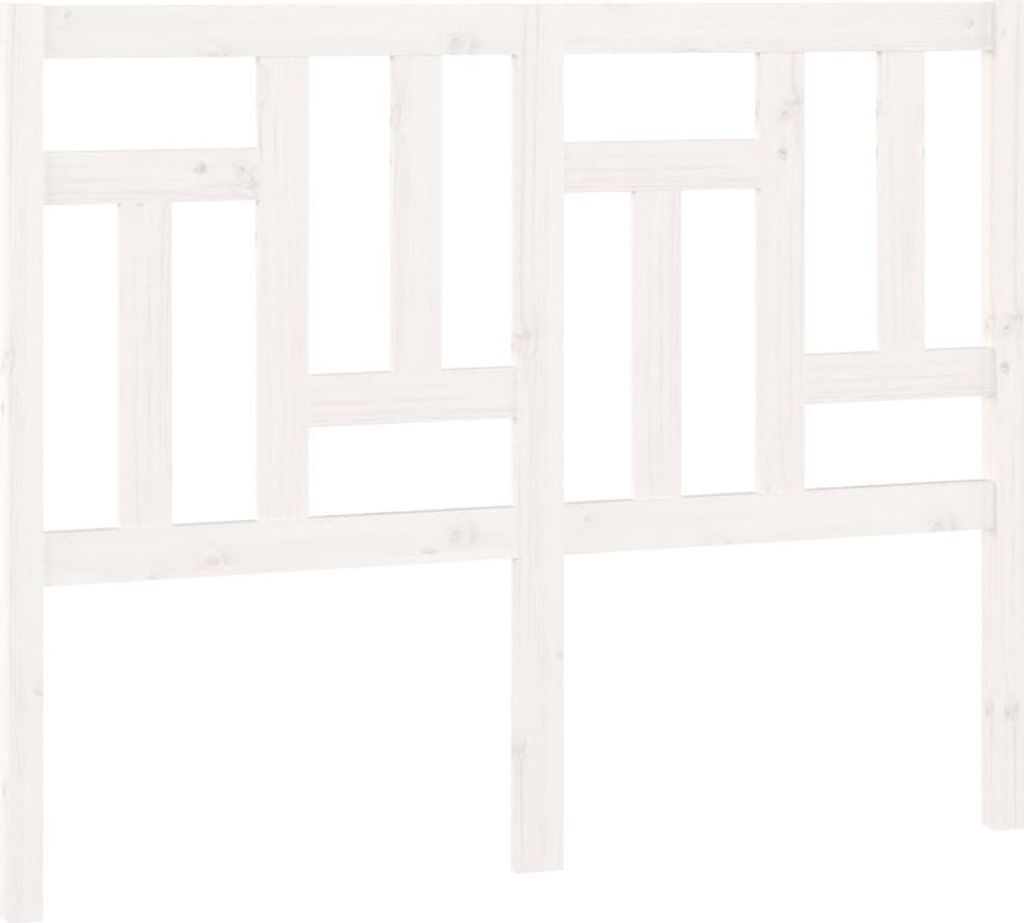 vidaXL Kopfteil Weiß 145,5x4x100 cm Massivholz Kiefer Produktbild 