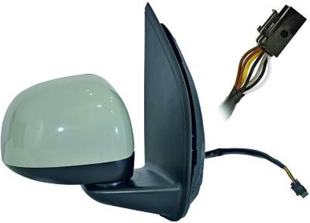 DIEDERICHS 3435124 Außenspiegel Seitenspiegel Rechts für FIAT Panda Schrägheck (312, 319) Konvex Beheizt Grundiert