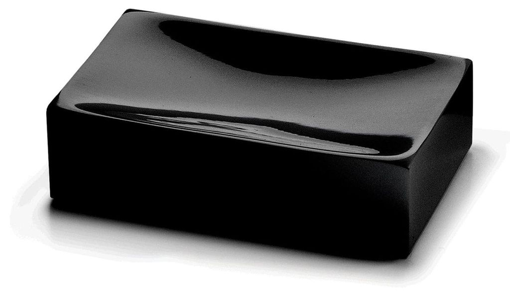 Gedy Sofia Matte Black Resin Soap Dish