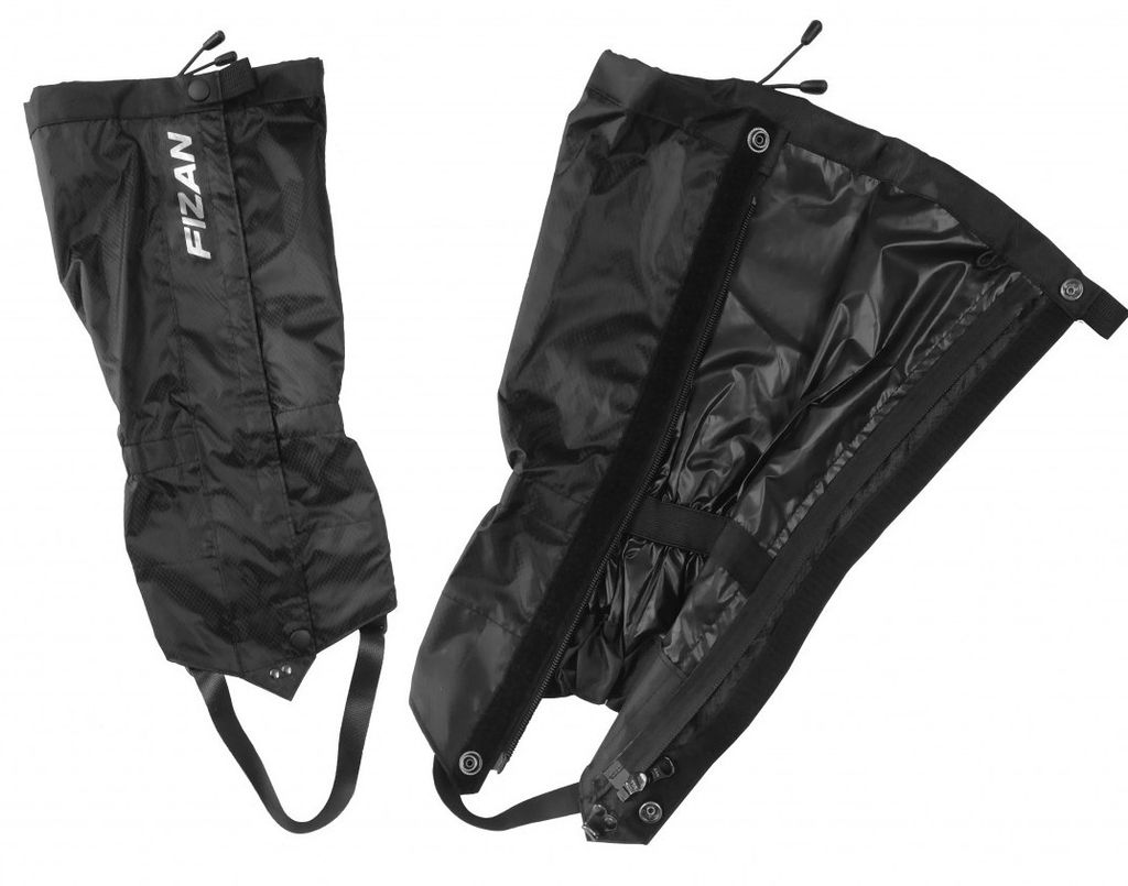 Fizan Gamaschen Schwarz Schwarz One Size