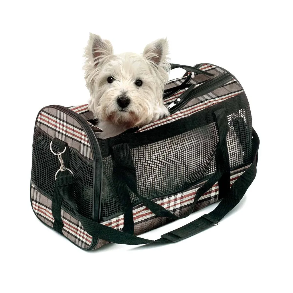 Sac de transport souple Karlie English Style pour petit chien et chat
