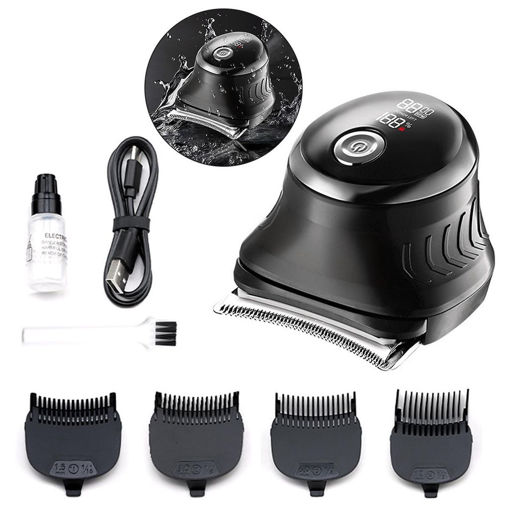 Wiederaufladbarer Herren-Haarschneider mit Aufsteckkämmen für präzises Trimmen
