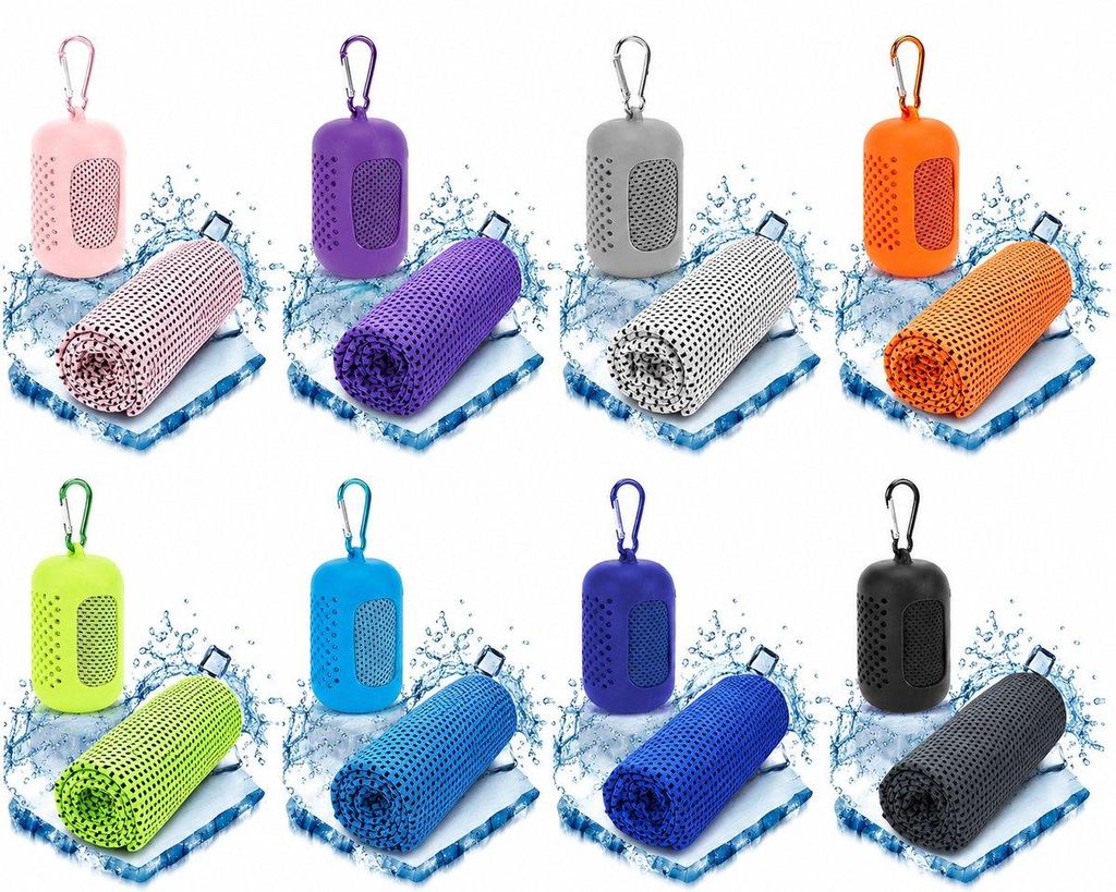 Cooling Towel 8er-Set – Schnell trocknend, Kühlend & Produktbild 