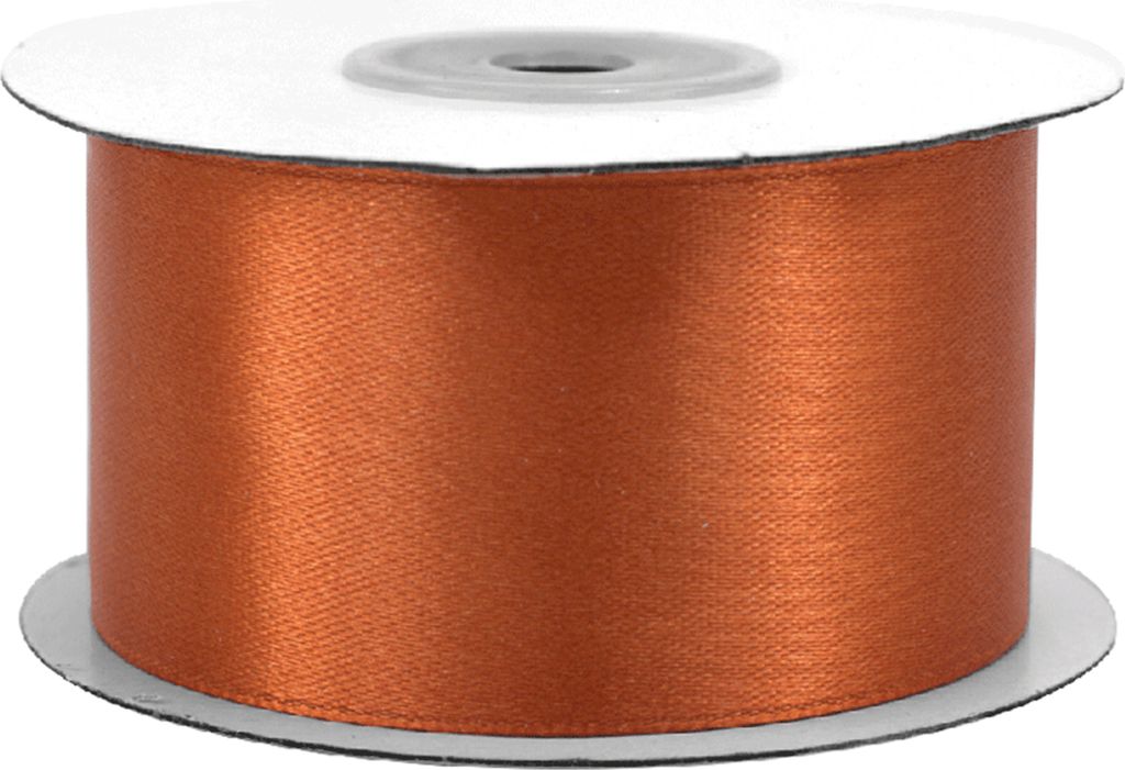 Satinband 38mm x 25m Rolle Kupfer