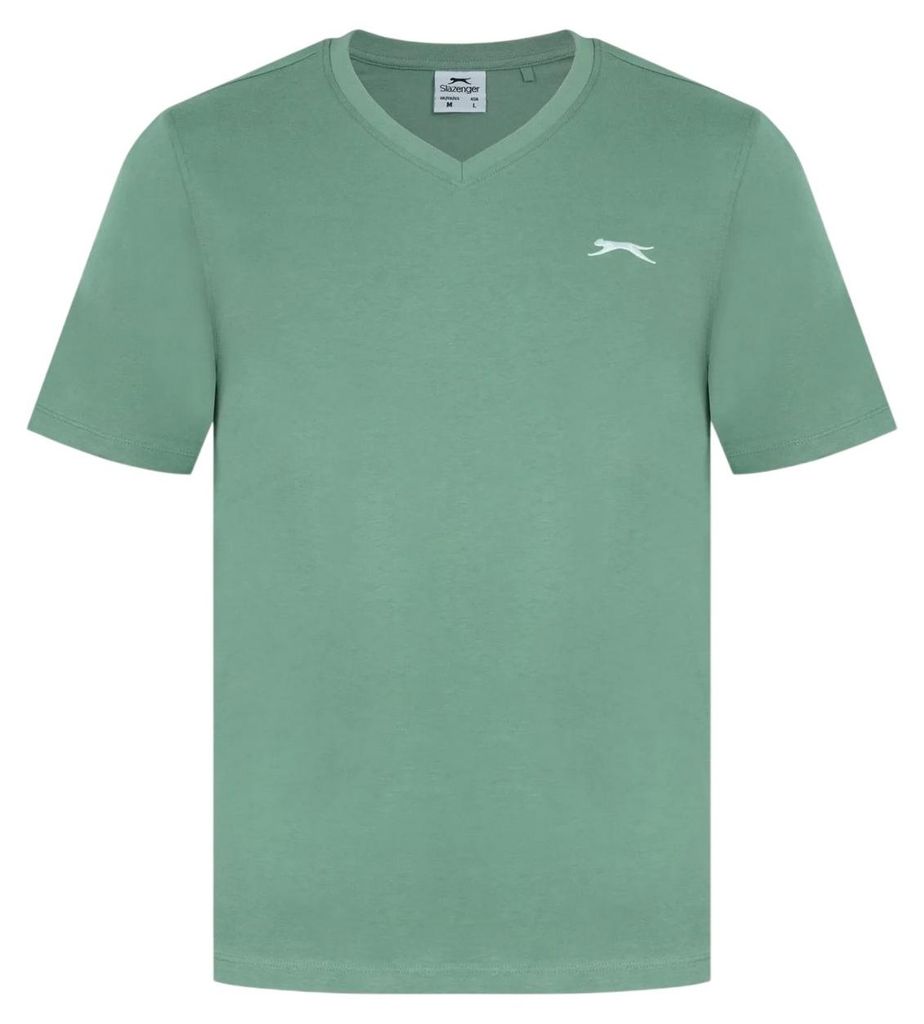 Slazenger - T-Shirt für Herren, Baumwolle GT22231 (XL) (Hellgrün)
