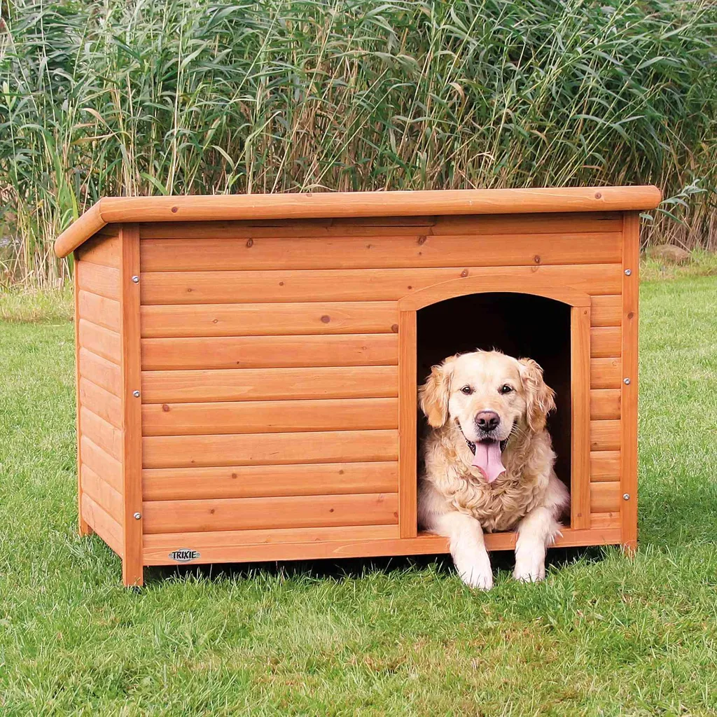Niche pour chien Classic 116 x 82 x 79 cm marron en bois de pin massif