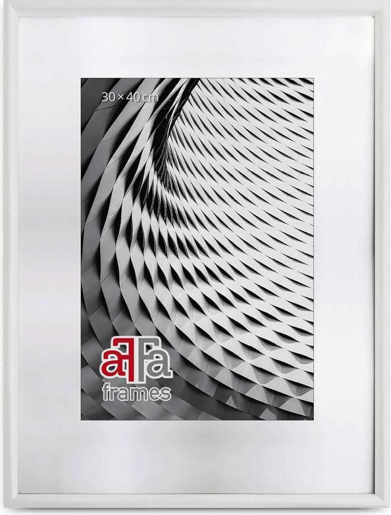 FramesFactory 5903351577502 Fingerrahmen weiß 29,7x42 cm mit Plexiglas