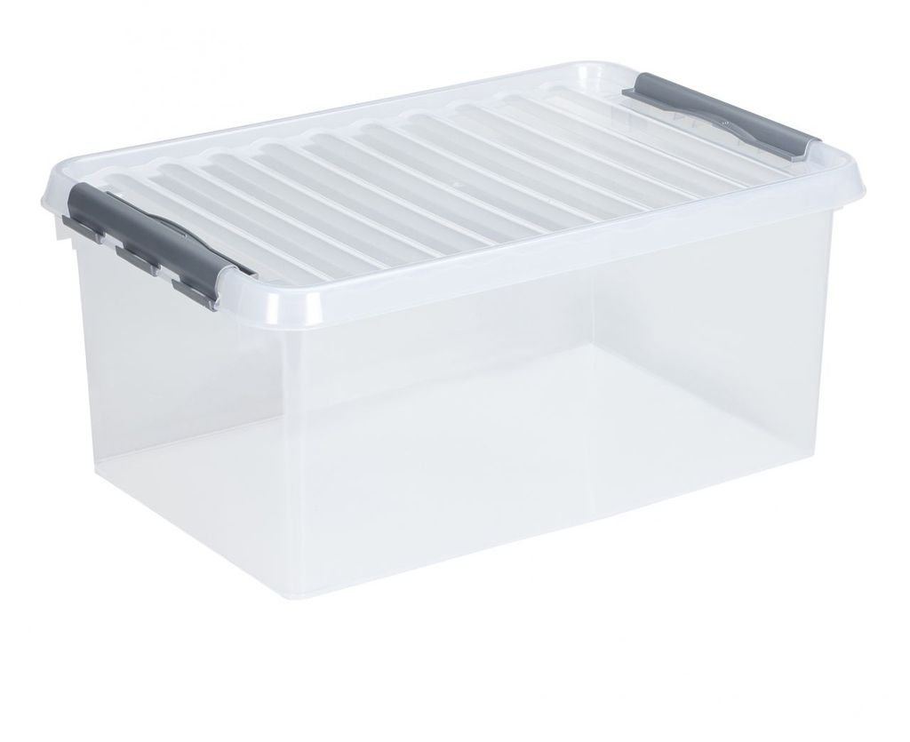 Q-line Aufbewahrungsbox 60L transparent metall