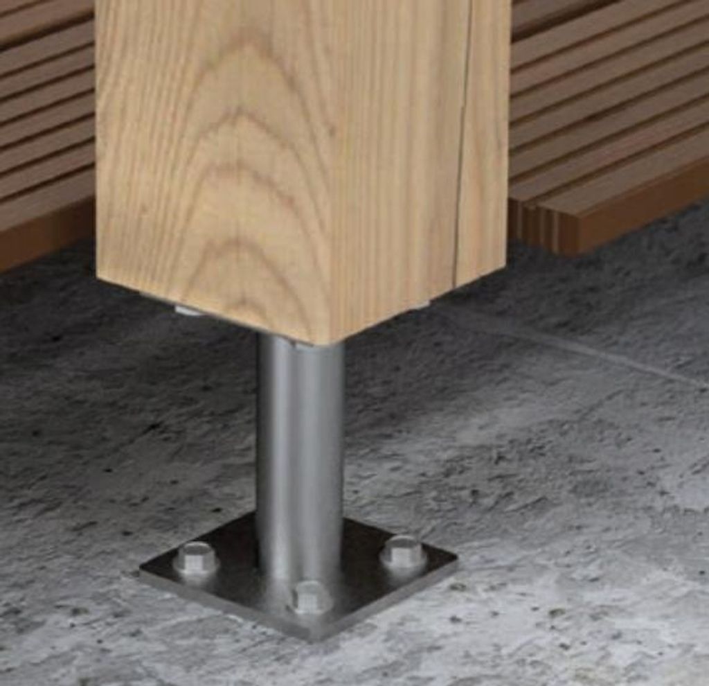 Domax PMF 100/150 Pfostenträger für Beton verzinkt 100x100x150x4 mm 1 St.