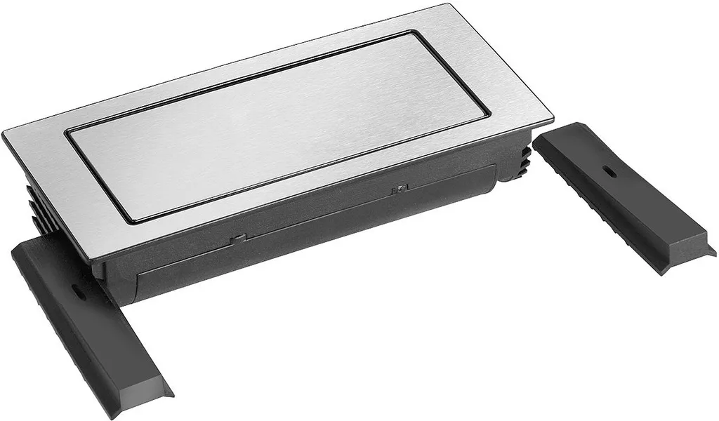 Bloc Multiprise Encastrable Inox Evoline Backflip Double Rotation - 25