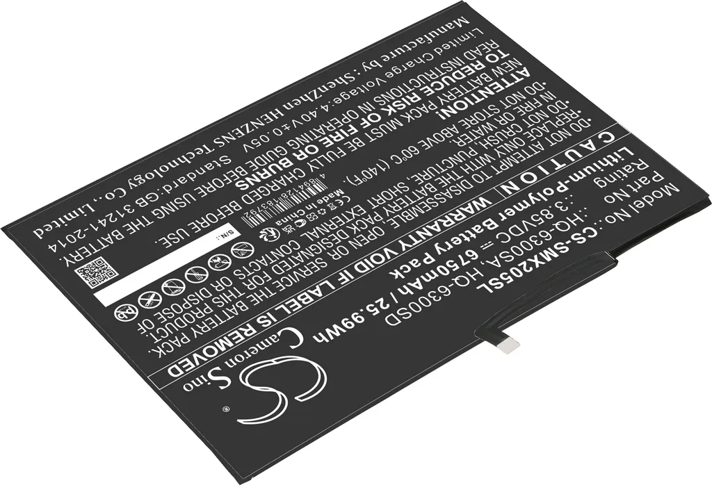 Batterie de Rechange pour Tablette Samsung Tab A8 HQ-6300SA HQ-6300SD 7040mAh
