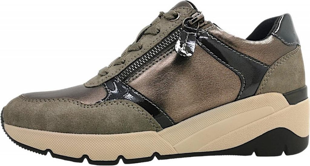 Jana Damenschuhe Schnürschuhe Sportive Braun Freizeit, Schuhgröße:40 EU