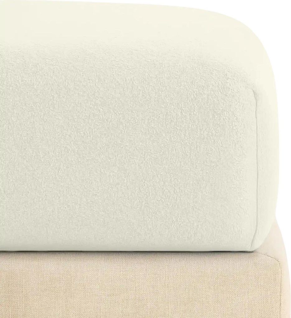 Frottee-Spannbettlaken 200x200x30 cm, Creme Produktbild 