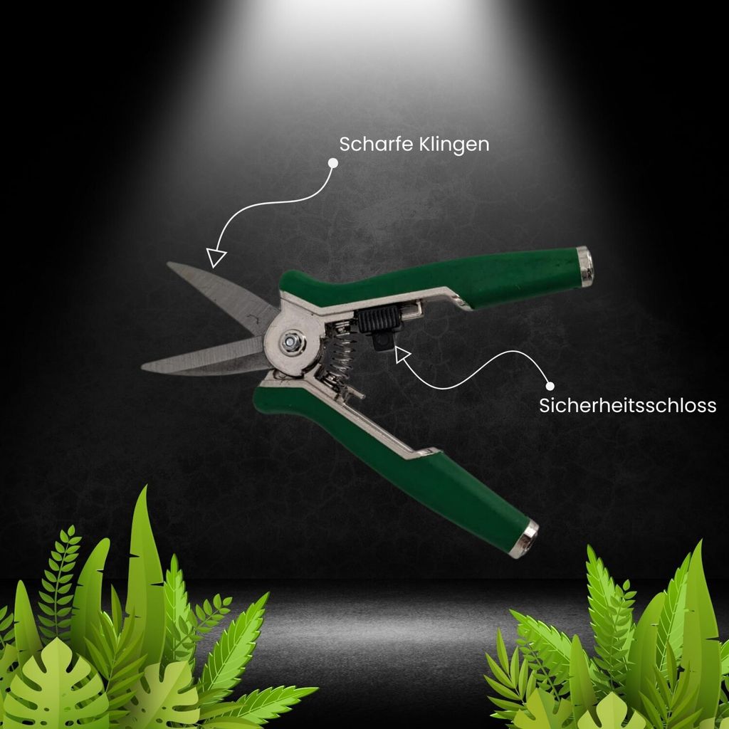 2er Set Federscheren Edelstahl - Rosenschere & Gartenschere Für Präzise Schnitte