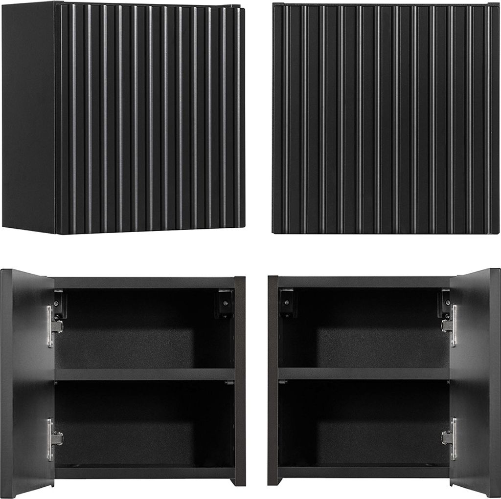 Hängeschrank 30x30cm, schwarz, NEWPORT-56-BLACK