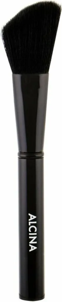 Pinceau à poudre rouge ergonomique - Accessoire maquillage teint velouté