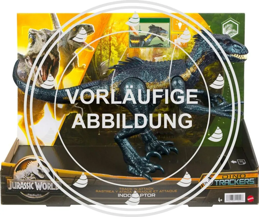 Jurassic World Indoraptor Dino Tracker avec figurine code AR Track - 8