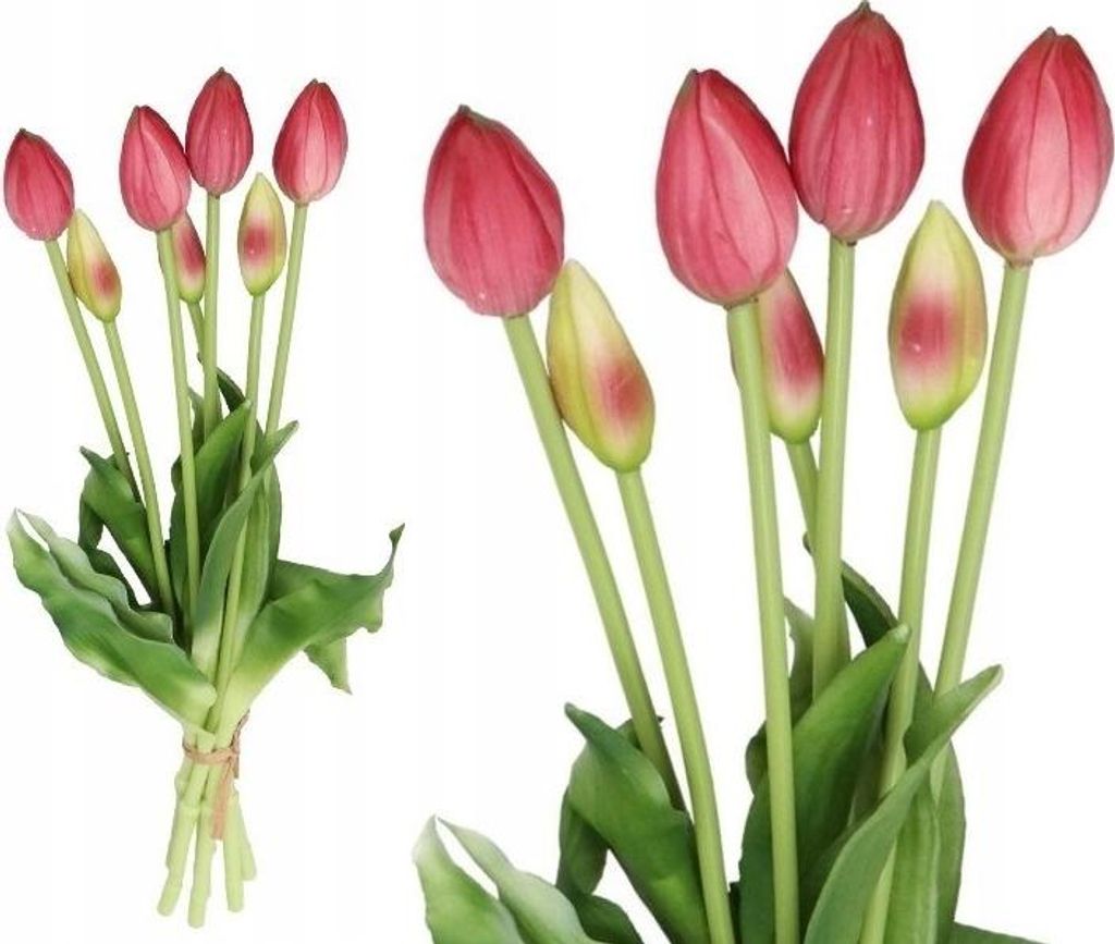 Tulpen Tulpenstrauss Gummiert Gummi Silikon Lebensechte 7 Stk