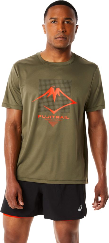 Asics FUJITRAIL LOGO SS TOP GRÜN S