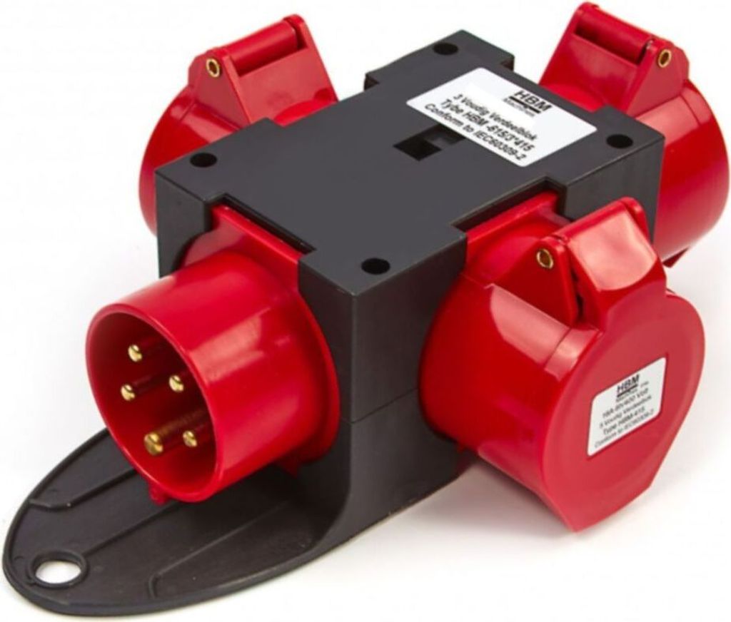 HBM 400 Volt 3-Wege-Verteilerblock 16 Ampere