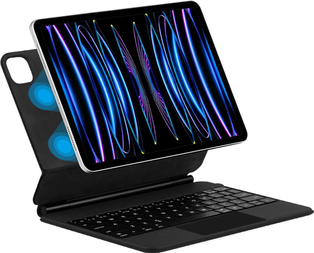 Clavier Bluetooth et Coque iPad Pro 12.9 avec Support Stylet Intégré