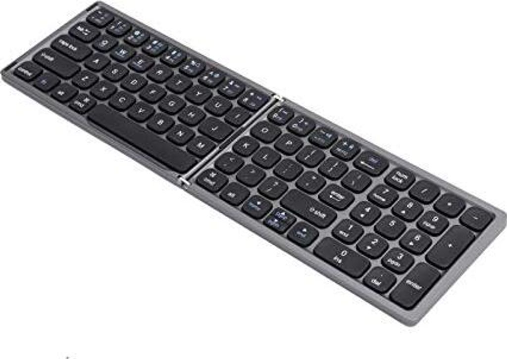 Ashata Foldable Bluetooth -Tastatur, tragbare Tastatur numerische Tastatur, Ultra dünn wiederaufladbar in voller Größe kompatibel